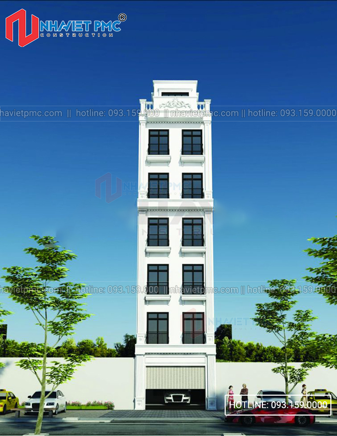 Đẹp mắt với mẫu Thiết kế tòa nhà căn hộ cho thuê tại Đà Nẵng