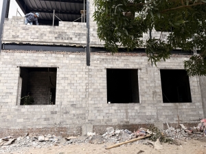 DỰ ÁN: XÂY NHÀ HÀNG 1000M2 VỚI GẠCH NHẸ TỰ KHÓA KẾT HỢP NHÀ KHUNG THÉP