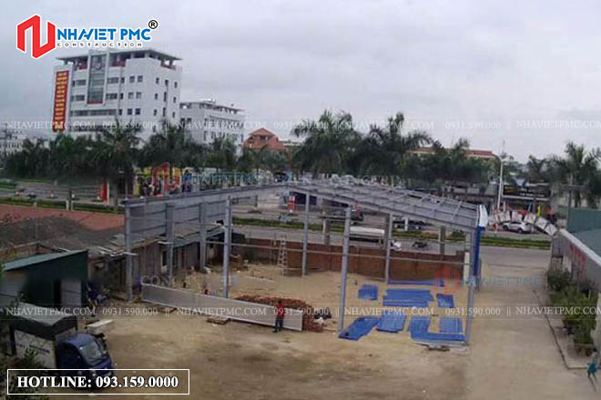 Thi công nhà kho kích thước 300m2 tại Quảng Ninh