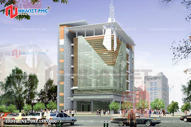 Mẫu Thiết kế tòa nhà văn phòng hiện đại hợp lý tại Thanh Hóa