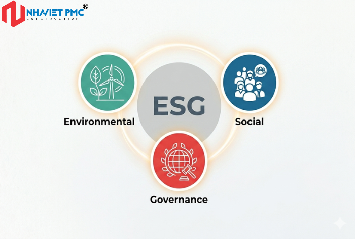 ESG bao gồm Environmental - Social - Governance