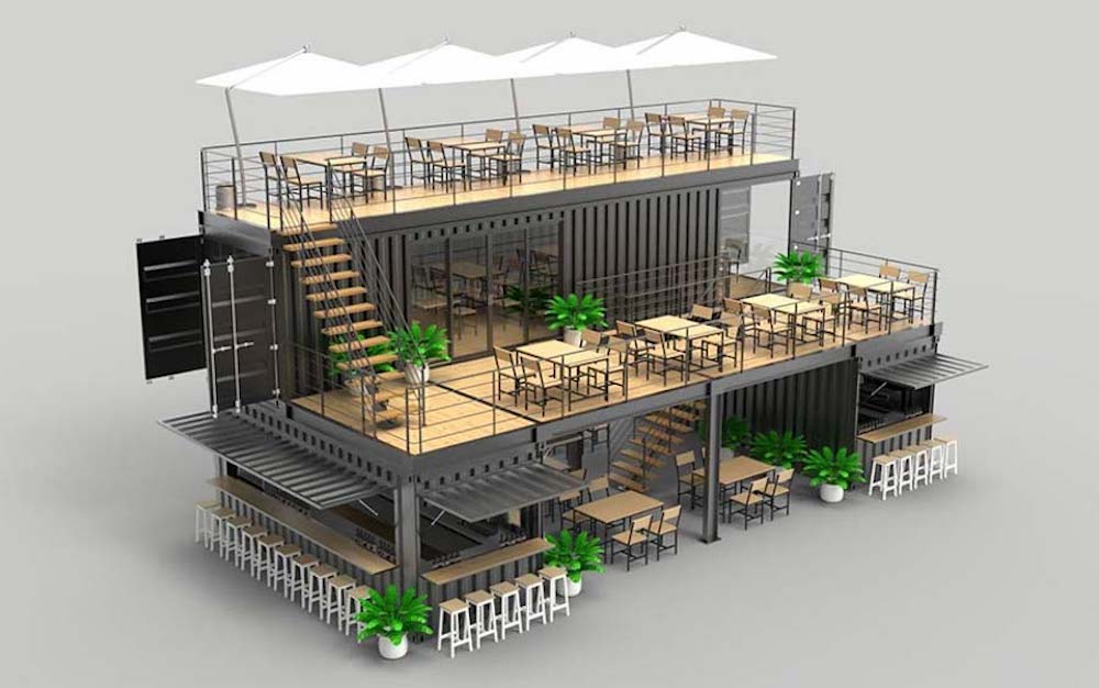 Top 25 mẫu thiết kế quán cafe khung thép 2 tầng đẹp, sang trọng