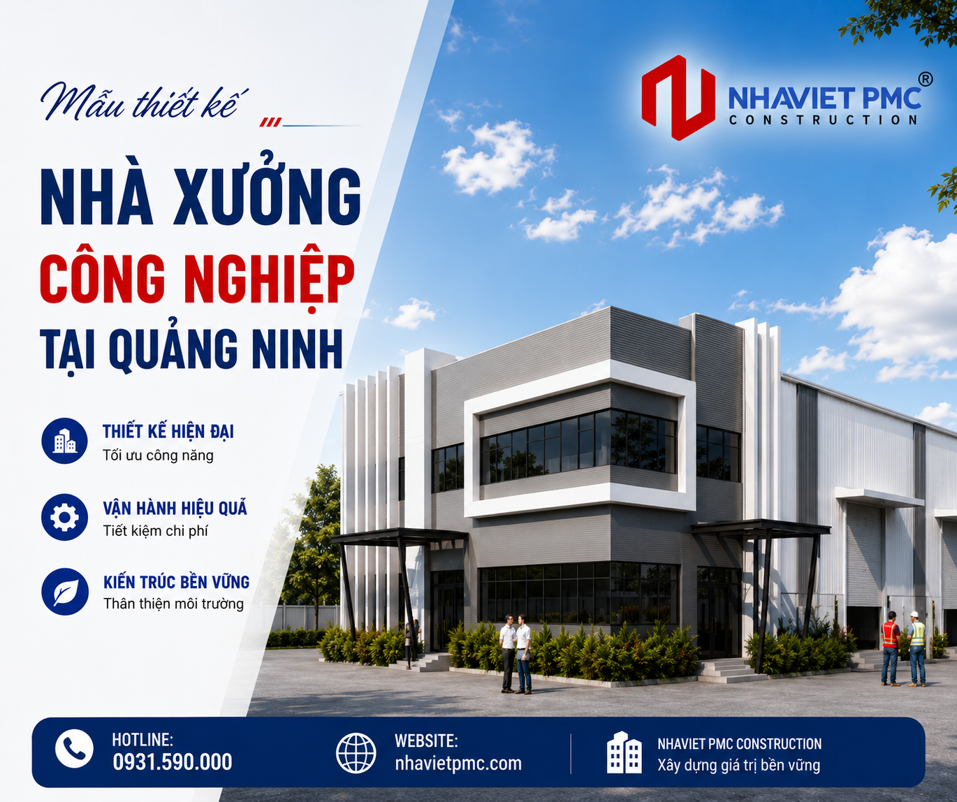 Mẫu Thiết Kế Nhà Xưởng Công Nghiệp Tại Quảng Ninh