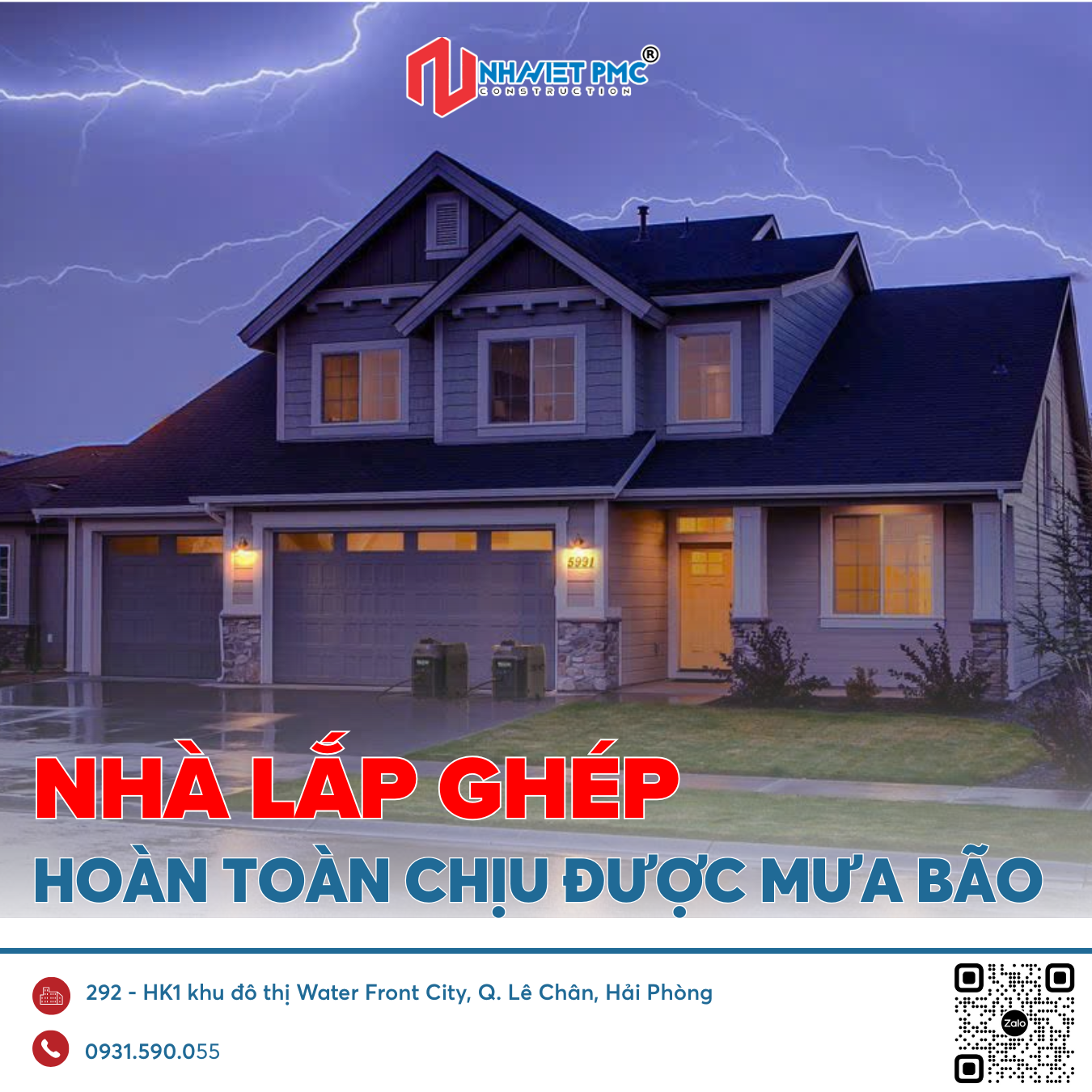 KHẢ NĂNG CHỊU MƯA BÃO CỦA NHÀ LẮP GHÉP? NHÀ LẮP GHÉP CÓ CHỊU ĐƯỢC MƯA BÃO LỚN KHÔNG