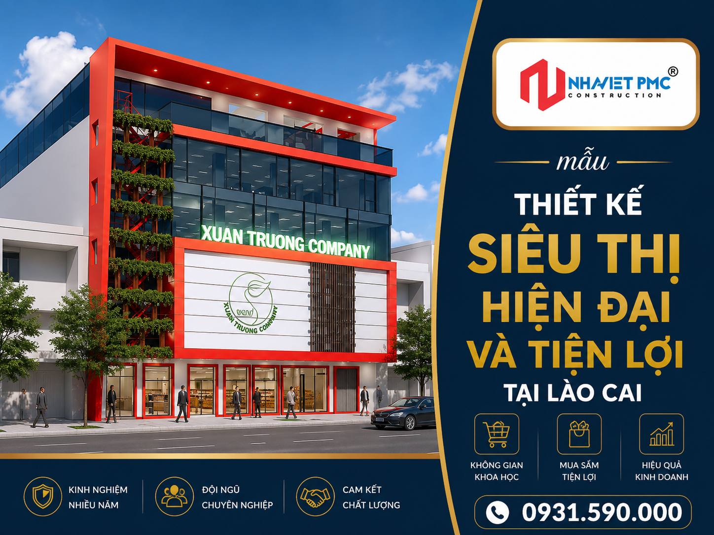 Thưởng thức mẫu Thiết kế Siêu thị hiện đại và tiện lợi tại Lào Cai