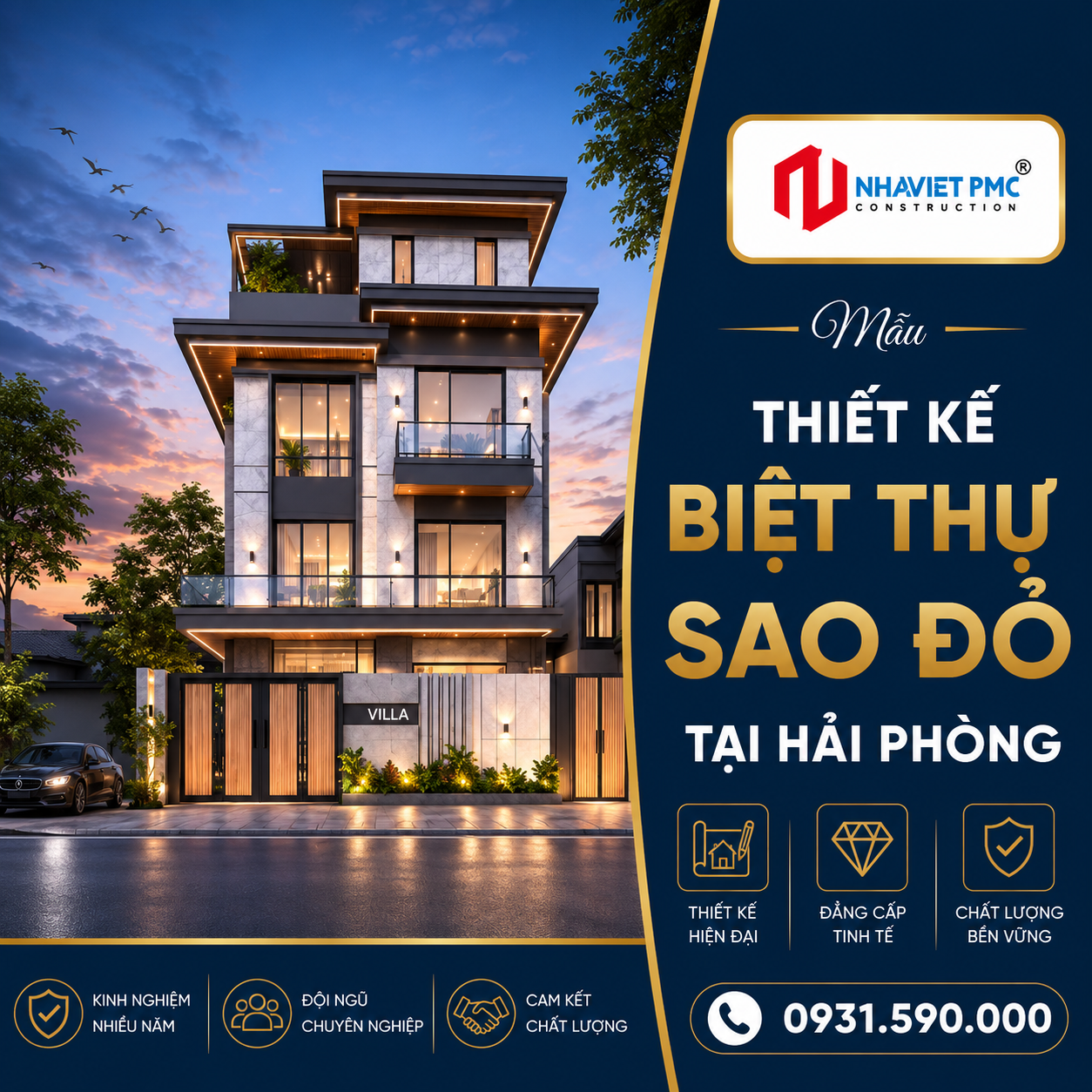  Mẫu Biệt Thự Sao Đỏ  – Giải Pháp Kiến Trúc Hiện Đại Tối Ưu Không Gian Và Giá Trị Sống
