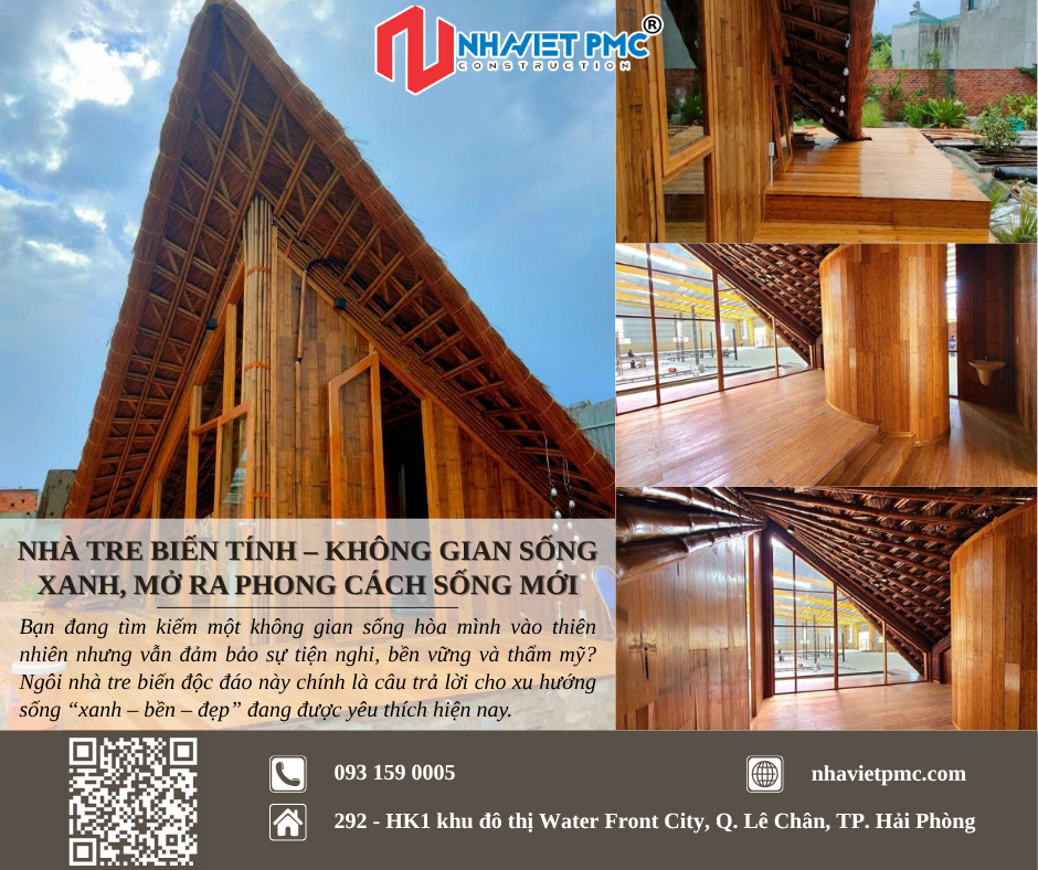 NHÀ TRE BIẾN TÍNH – KHÔNG GIAN SỐNG XANH, MỞ RA PHONG CÁCH SỐNG MỚI