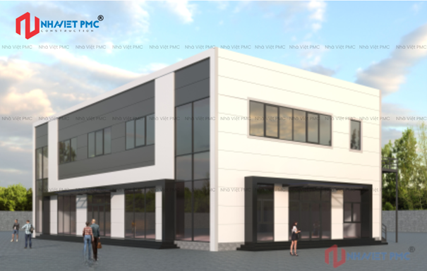 Mẫu thiết kế văn phòng kết hợp showroom tại Hải Phòng