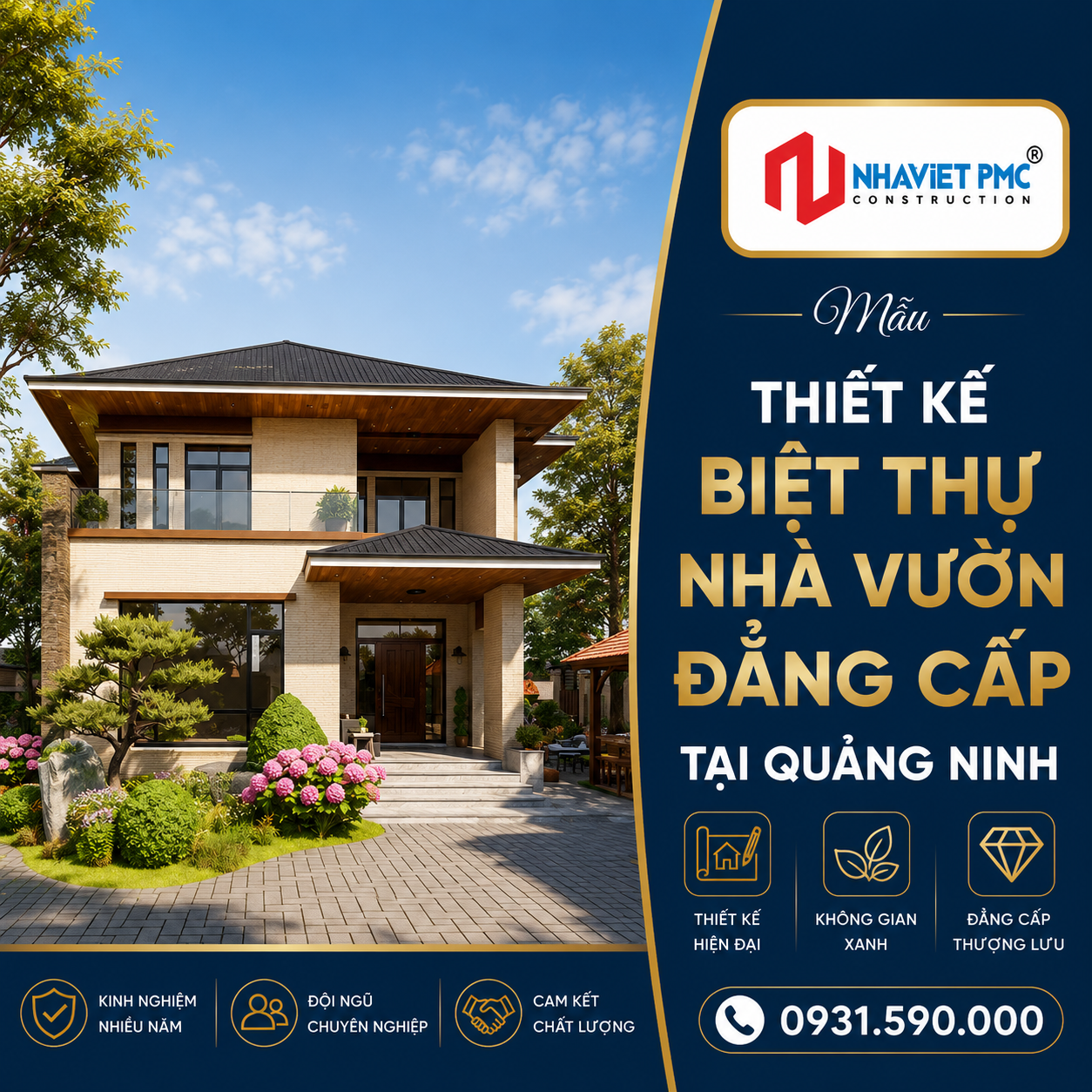 Trọn vẹn thiết kế biệt thự nhà vườn đẳng cấp tại Quảng Ninh