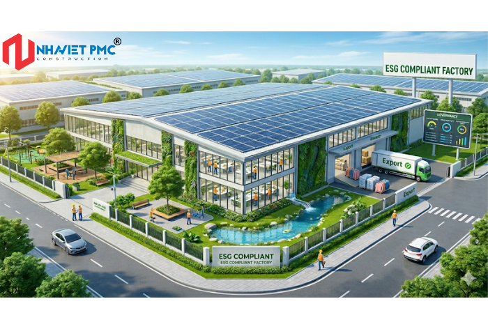 Thiết kế nhà xưởng chuẩn ESG: 
