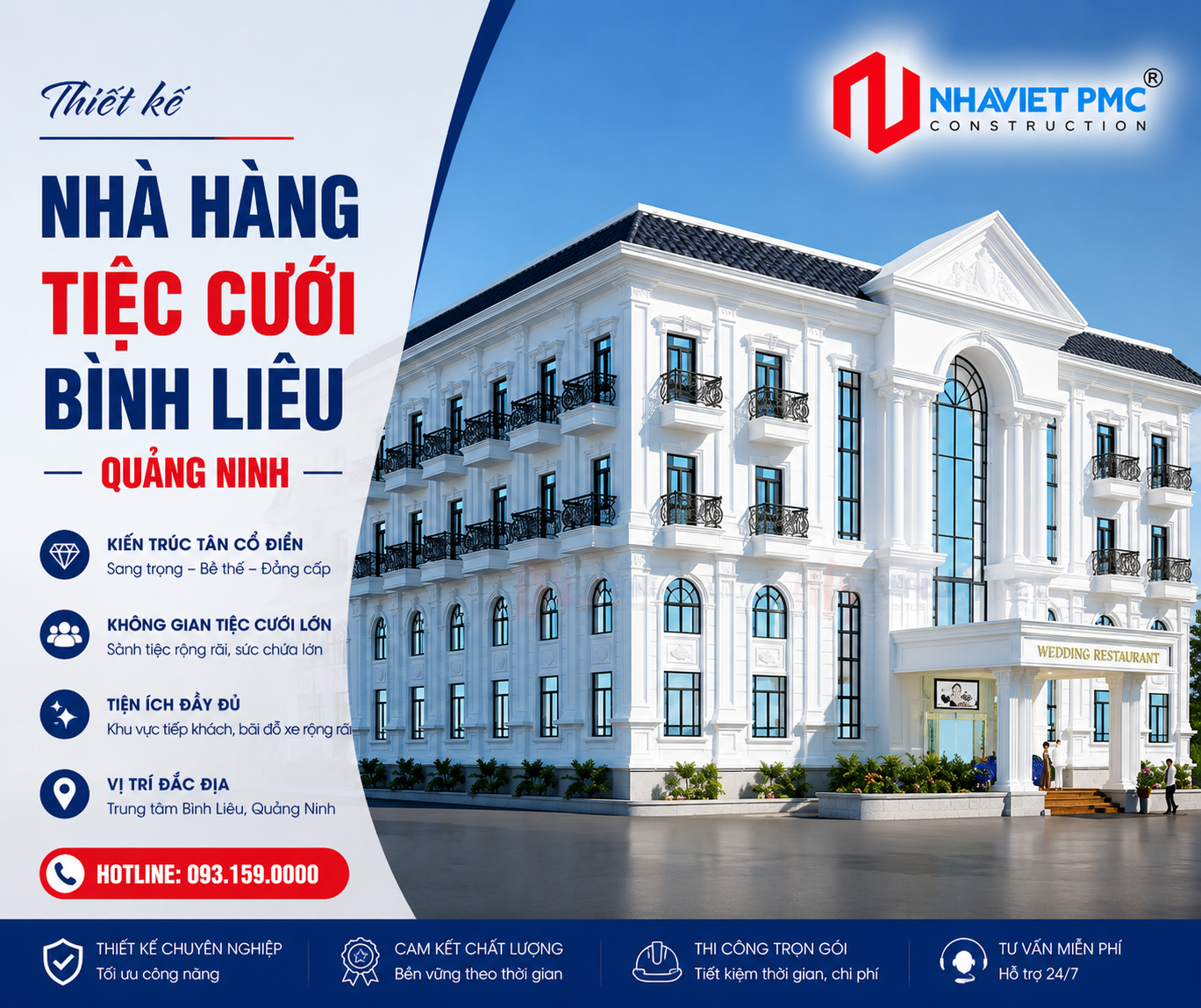 Thiết kế nhà hàng tiệc cưới Bình Liêu - Quảng Ninh