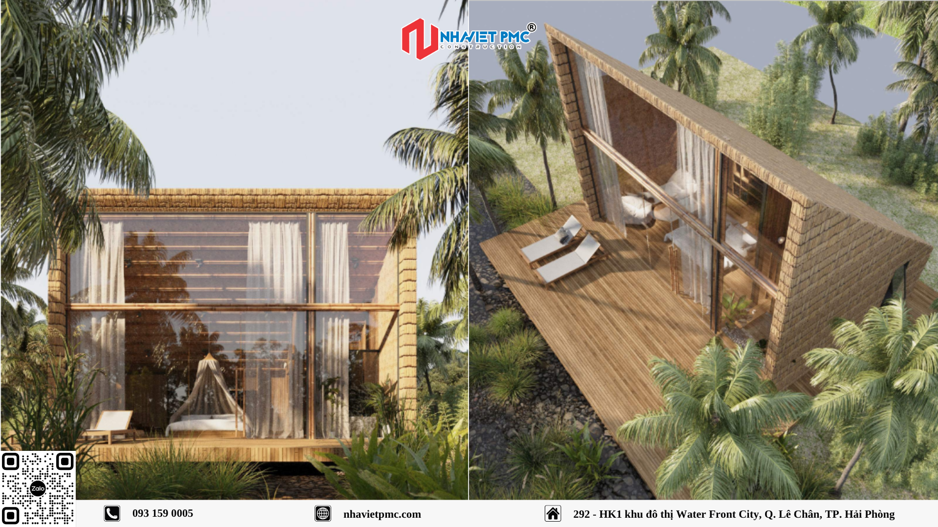 B5 – MẪU NHÀ LẮP GHÉP TRE GỖ BIẾN TÍNH: KIẾN TRÚC XANH TỐI GIẢN, SANG TRỌNG VÀ TIỆN NGHI